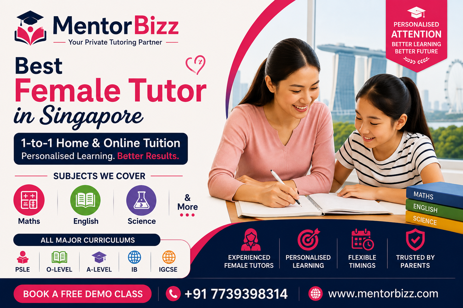 Best Female Tutor in Singapore