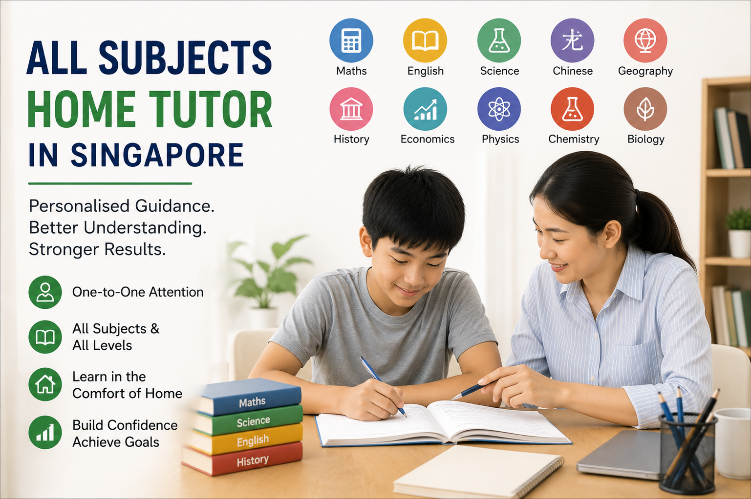 All Subjects Home Tutor in Singapore